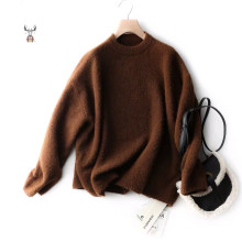Latest Design Pattern Jacquard Knitwear Custom Knitted ladies Fancy Alpaca Sweater